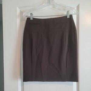 Brown pencil skirt